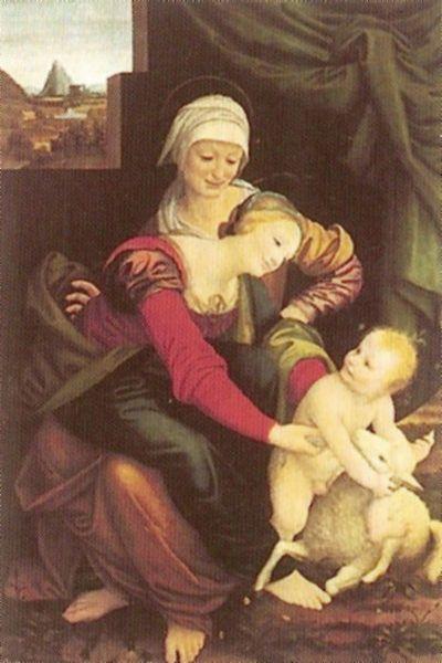 Bernardino Lanino The Virgin and Child with St. Anne China oil painting art